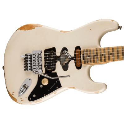 EVH イーブイエイチ EVH Frankenstein Relic Series， Maple Fingerboard White エレキギター ボディ画像