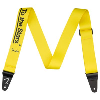 Fender フェンダー Tom DeLonge To The Stars Straps グラフィティーイエロー ギターストラップ ナイロン