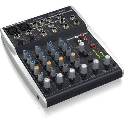 BEHRINGER ベリンガー XENYX 802S アナログミキサー USBオーディオインターフィス機能搭載 左サイドから正面