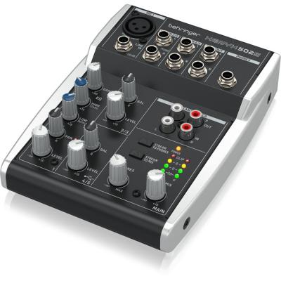 BEHRINGER ベリンガー XENYX 502S アナログミキサー USBオーディオインターフィス機能搭載 右サイドから正面