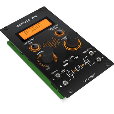 BEHRINGER ベリンガー SPACE FX ユーロラックモジュール 24bitマルチエフェクター 左サイドから正面