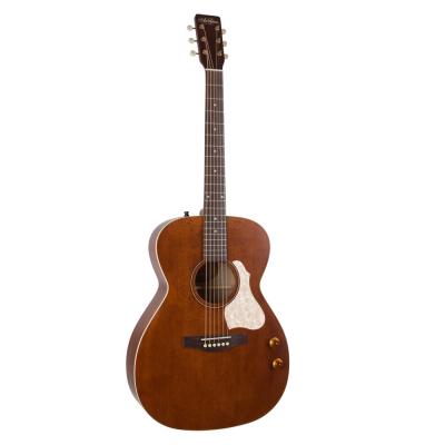 Art&Lutherie アートアンドルシアー Legacy Q-Discrete Havana Brown エレクトリックアコースティックギター 斜めアングル画像