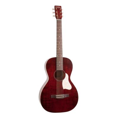 Art&Lutherie アートアンドルシアー Roadhouse Tennessee Red A/E エレクトリックアコースティックギター 斜めアングル画像