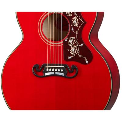 Gibson ギブソン Orianthi SJ-200 Cherry エレクトリックアコースティックギター サウンドホール、ピックガード、ブリッジ