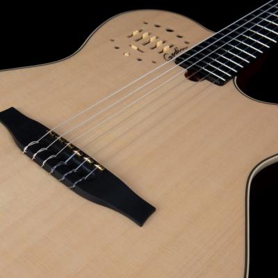 Godin ゴダン Multiac Nylon Deluxe ナイロン弦 エレガットギター ブリッジ画像