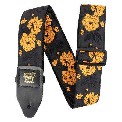 ERNIE BALL アーニーボール 5358 TANGERINE ROSE Jacquard Strap ギターストラップ タンジェリンローズ