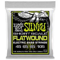 ERNIE BALL アーニーボール 2818 Flatwound Bass Short Scale Regular Slinky 45-105 フラットワウンド エレキベース弦 ショートスケール レギュラースリンキー