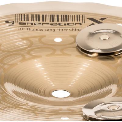 MEINL マイネル Generation X GX-10FCH-J 10” Jingle Filter China Thomas Lang’s signature cymbal チャイナシンバル 表カップ