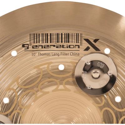 MEINL マイネル Generation X GX-10FCH-J 10” Jingle Filter China Thomas Lang’s signature cymbal チャイナシンバル 表ロゴとジングル