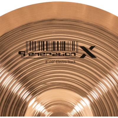 MEINL マイネル Generation X GX-8/10ES 8/10” Electro Stack Johnny Rabb’s signature cymbal スタックシンバル トップロゴ