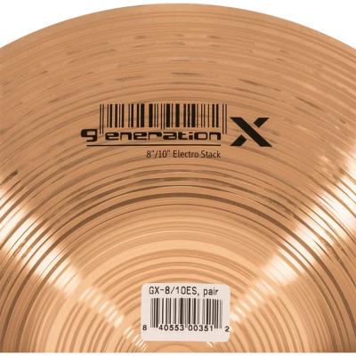 MEINL マイネル Generation X GX-8/10ES 8/10” Electro Stack Johnny Rabb’s signature cymbal スタックシンバル ボトムロゴ