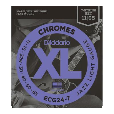 D’Addario ダダリオ ECG24-7 Jazz Light/7-string フラットワウンド 7弦用 エレキギター弦