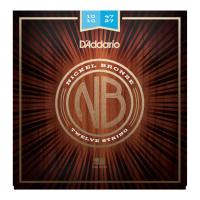 D’Addario ダダリオ NB1047-12 Nickel Bronze Acoustic Guitar Strings Light 12-String 12弦アコースティックギター弦