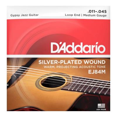 D’Addario ダダリオ EJ84M GYPSY JAZZ STRINGS Medium Loop End Acoustic Guitar Strings マカフェリギター弦