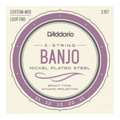 D’Addario ダダリオ EJ57 5-String Banjo Nickel Plated Custom Medium 11-22 バンジョー弦