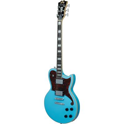 D’Angelico ディアンジェリコ Premier Brandon Niederauer Atlantic Sonic Blue エレキギター 斜めアングル画像