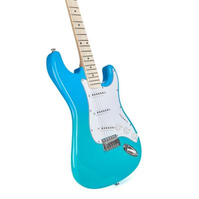 SX Guitars SEM1 BG エレキギター バックコンター側サイドからトップ