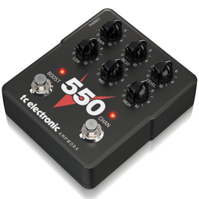 tc electronic V550 PREAMP プリアンプ ディストーション ギターエフェクター 右斜めアングル画像