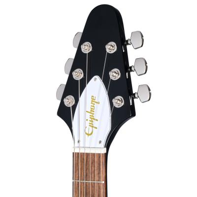 Epiphone エピフォン Kirk Hammett 1979 Flying V Ebony エレキギター ヘッド画像
