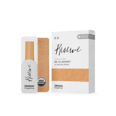 D’Addario Woodwinds ダダリオ ウッドウィンズ B♭クラリネット リード 10枚入り 硬さ:5 ダダリオ オーガニックス レゼルヴ エヴォリューション