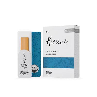 D’Addario Woodwinds ダダリオ ウッドウィンズ E♭クラリネット リード 10枚入り 硬さ:2 ダダリオ オーガニックス レゼルヴ