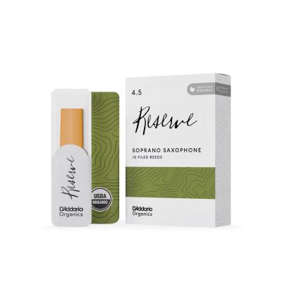 D’Addario Woodwinds ダダリオ ウッドウィンズ ソプラノサックス リード 10枚入り 硬さ:4.5 ダダリオ オーガニックス レゼルヴ