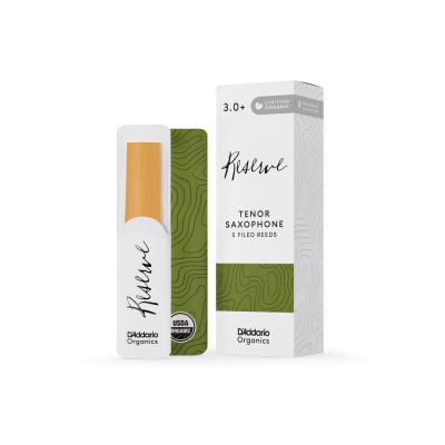 D’Addario Woodwinds ダダリオ ウッドウィンズ テナーサックス リード 5枚入り 硬さ:3+ ダダリオ オーガニックス レゼルヴ