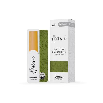D’Addario Woodwinds ダダリオ ウッドウィンズ バリトンサックス リード 5枚入り 硬さ:2 ダダリオ オーガニックス レゼルヴ