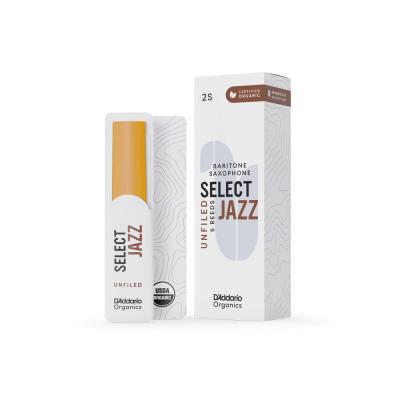 D’Addario Woodwinds ダダリオ ウッドウィンズ バリトンサックス リード 5枚入り 硬さ:2S アンファイルドカット ダダリオ オーガニックス セレクトジャズ