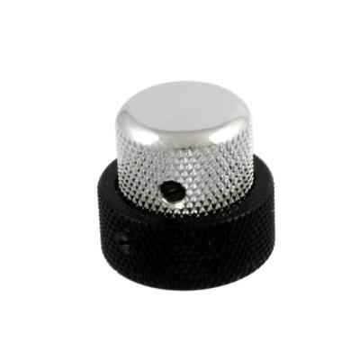 ALLPARTS オールパーツ MK-3338-000 Black And Chrome Concentric Knob スタックノブ