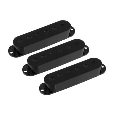 ALLPARTS オールパーツ PC-0406-023 Set Of 3 Black Pickup Covers For Stratocaster ピックアップカバー ブラック 3個セット