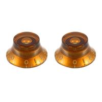 ALLPARTS オールパーツ PK-0140-022 Vintage Style Amber Bell Knobs コントロールノブ ベルノブ 2個セット