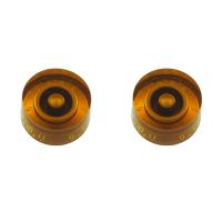 ALLPARTS オールパーツ PK-0132-022 Speed Knob Set 0-11 Amber コントロールノブ スピードノブ 2個セット