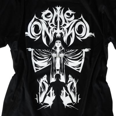 One Control ワンコントロール デスメタル風ロゴ Tシャツ ブラック Mサイズ 表ロゴ