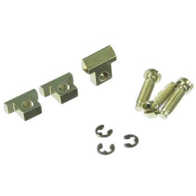 ABM エービーエム ABM2500saddlesC ABR-1用ブラスサドル クローム 3個セット ギターパーツ