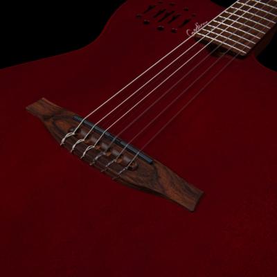 Godin ゴダン Multiac Mundial Aztek Red ナイロンギター ブリッジ、ピックアップ