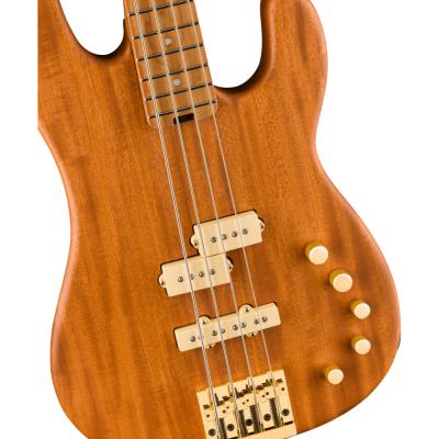 Charvel シャーベル Pro-Mod San Dimas Bass PJ IV MAH Natural Mahogany エレキベース ボディトップ画像