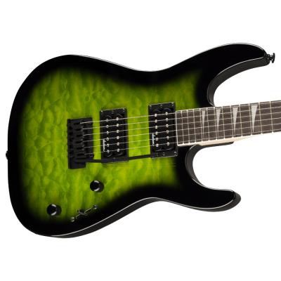 Jackson ジャクソン JS Series Dinky JS20 DKQ 2PT Transparent Green Burst エレキギター ボディ画像2