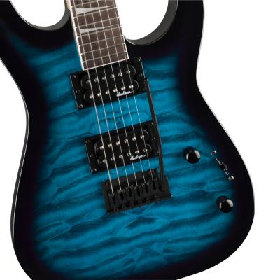 Jackson ジャクソン JS Series Dinky JS20 DKQ 2PT Transparent Blue Burst エレキギター ボディ画像1