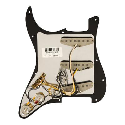 Fender フェンダー Pre-Wired Strat Pickguard Pure Vintage ’65 w/RWRP Midde Black 11 Hole PG 配線済みピックアップセット 配線部