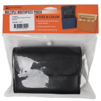 PROTEC プロテック A271 ブラック トランペット用マウスピースケース 1〜4本収納可能
