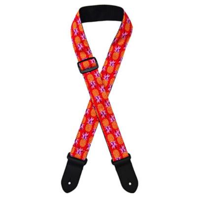 Perri’s ペリーズ FWS15-7097 1.5 ORANGE PINE パイナップル柄 レッド ウクレレストラップ