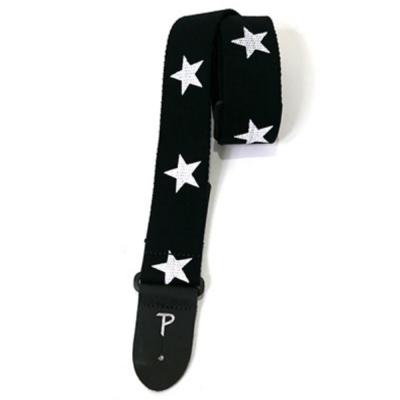 Perri’s ペリーズ CWS20-6845 BLACK W/STARS 星柄 Deluxe Cotton Strap ギターストラップ Perri’s ペリーズ CWS20-6845 BLACK W/STARS 星柄 Deluxe Cotton Strap ギターストラップ 本体画像