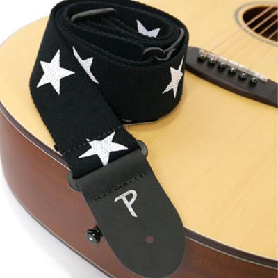 Perri’s ペリーズ CWS20-6845 BLACK W/STARS 星柄 Deluxe Cotton Strap ギターストラップ Perri’s ペリーズ CWS20-6845 BLACK W/STARS 星柄 Deluxe Cotton Strap ギターストラップ イメージ画像