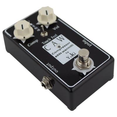 YUKI CAW BLK Compressor adds warmth コンプレッサー ギターエフェクター 本体サイド画像