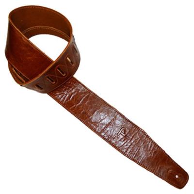 Perri’s ペリーズ AFR25-6873 2.5インチ THE AFRICA TAN Guitar strap ブラウン 革 ギターストラップ