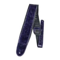 Perri’s ペリーズ AP01-2148 2.5インチ Leather Padded WRINKLE PURPLE ギターストラップ