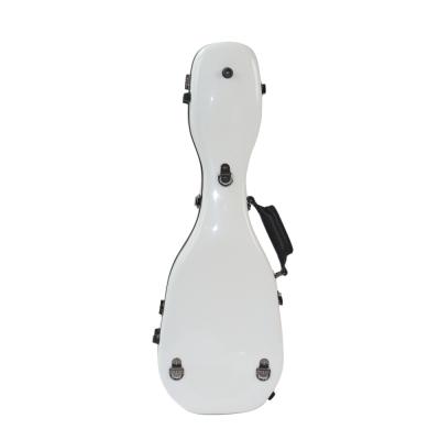 ウクレレケース アランフェス ARANJUEZ CAUK-16S メタリックホワイト 11 スタンダード ソプラノ ソプラノロングネック 両対応 グラスファイバー製 背面