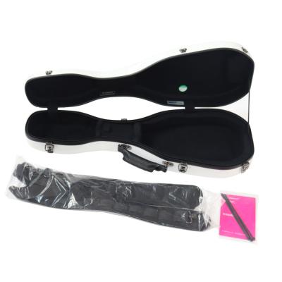 ウクレレケース アランフェス ARANJUEZ CAUK-16S メタリックホワイト 11 スタンダード ソプラノ ソプラノロングネック 両対応 グラスファイバー製 付属品