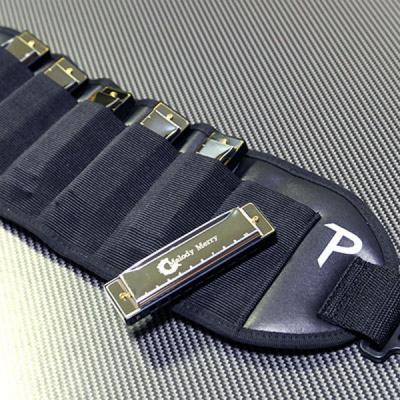 Perri’s ペリーズ HP-7296 Harmonica Pouch BLACK 10ホール用ハーモニカベルト ハーモニカケース サブ画像4